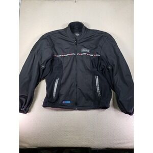 Frank Thomas Jacket Mens 2XL Black Long Sleeve Front‎ Full Zip Biker Anti Freeze